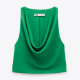 ZARA Top with draped neckline 9995 Ft