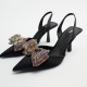 ZARA High-heel shoes with embellished bow 29 995 Ft