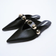 ZARA Pointed toe mules with studs 9,995 Ft

 