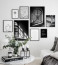 A minimalista otthonokban tökéletesen mutat egy ilyen fekete-fehér változat, igazán művészi és egységes.
