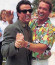 Sylvester Stallone és Arnold Schwarzenegger táncoltak az 1991-es cannes-i filmfesztiválon.