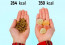 100 gramm mazsola vs egy marék zselés cukorka.
