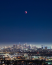 Teljes holdfogyatkozás Los Angeles felett.
