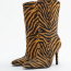 ZARA Animal print leather high ankle boots 35 995 Ft
