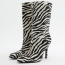ZARA Animal print leather high ankle boots 35 995 Ft
