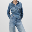 ZARA Denim shirt 9995 Ft; Mid-rose loose jeans 10 995 Ft

