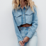 ZARA Cropped denim shirt 9995 Ft
