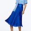 ZARA Pleated satin finish skirt 9995 Ft
