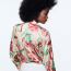 ZARA Satin floral print shirt 9995 Ft
