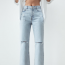 ZARA 1975 Straight cropped ripped jeans 9995 Ft
