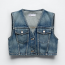 ZARA Cropped denim vest 9995 Ft
