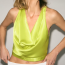 ZARA&nbsp;Top with draped neckline 9995 Ft&nbsp;
