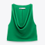 ZARA Top with draped neckline 9995 Ft
