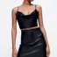 ZARA&nbsp;Faux leather skirt with topstitching 6,995 Ft

&nbsp;
