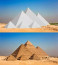 De hová tűntek a piramisok burkolatai? Mark Lehner egyiptológus azt mondta, hogy a burkolóköveket Tutanhamon uralkodása alatt kezdték elhordani (kb. i.e. 1336-tól i. e. 1327-ig), és egészen a 12. századig folytatódott. Elmondta, hogy a Nagy Piramis külső burkolatát jelentős mértékben elhordták, és az idők során más építményekben használták. Továbbá egy az i.sz. 1303-ban bekövetkezett földrengés szintén elmozdította volna a köveket. A gízai piramisokon még mindig megvannak az eredeti mészkő burkolatuk részei. Az ókorhoz képest azonban jelentősen megkopottnak tűnnek.
