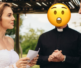 Olyan ruhában jelent meg az anya a fia esküvőjén, hogy a pap is belepirult - fotó