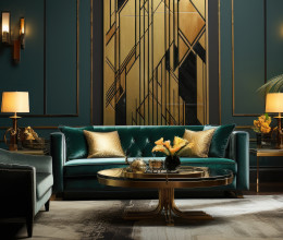 Merész belső terek, gazdag részletek: így lehet neked is Art Deco otthonod