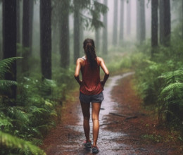 Az esőerdőben futott maratont a nő: hátborzongató alak tűnt fel a róla készült képen